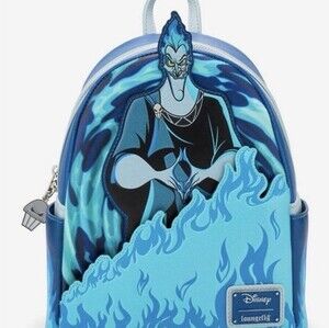 NWT Loungefly Disney Hades Blue Flame Mini Backpack Boxlunch Exclusive